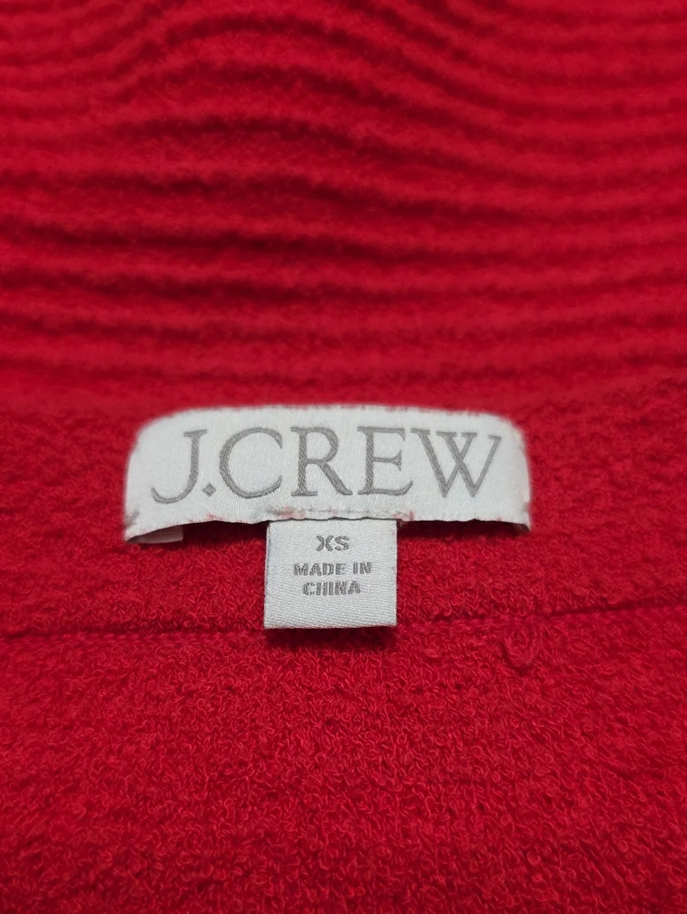 J. Crew Faux Wrap Sweater Skirt in Fine Bouclé Vintage Red Size XS